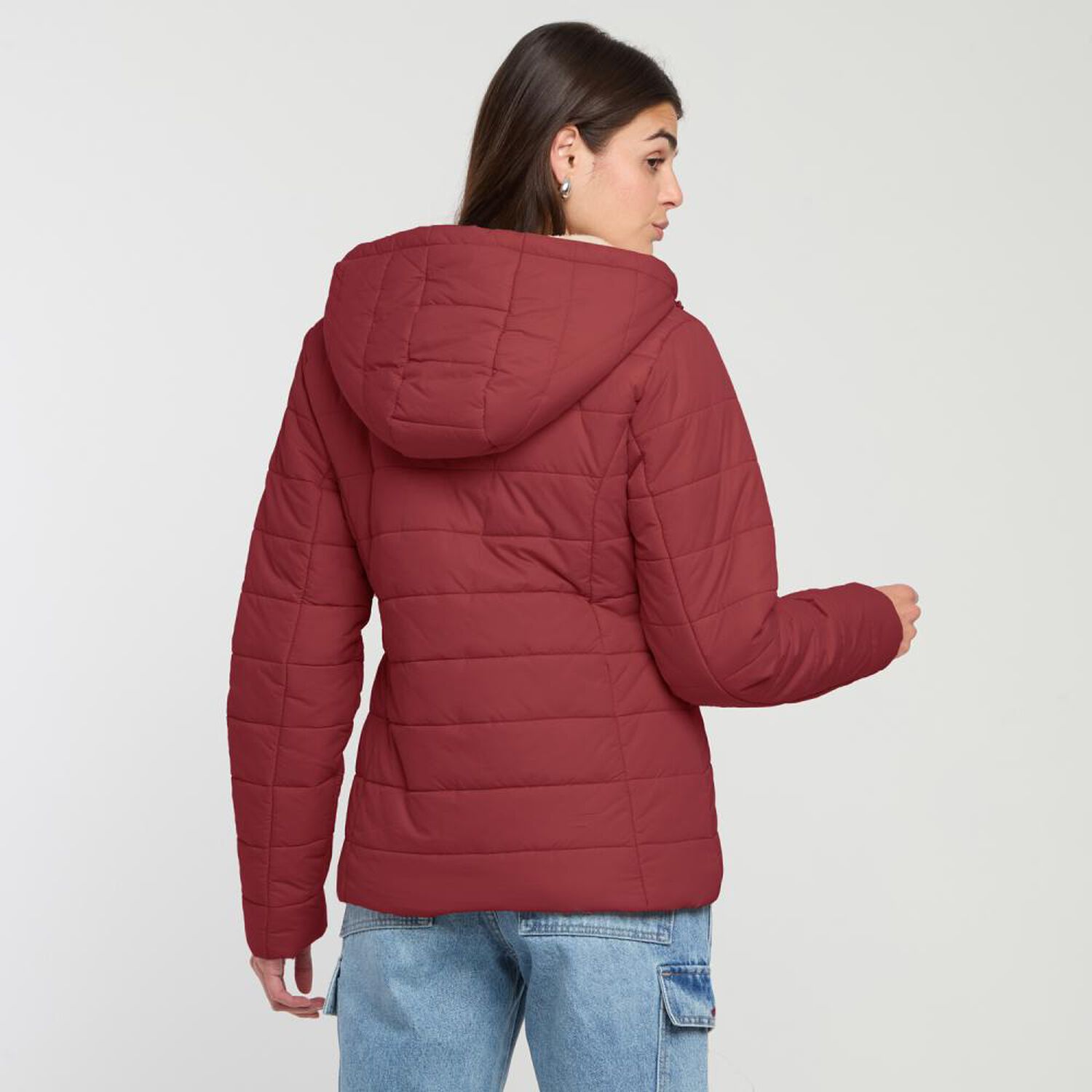 Parka B&aacute;sica Regular Cuello Alto Con Capucha Mujer Rolly Go image number 1.0