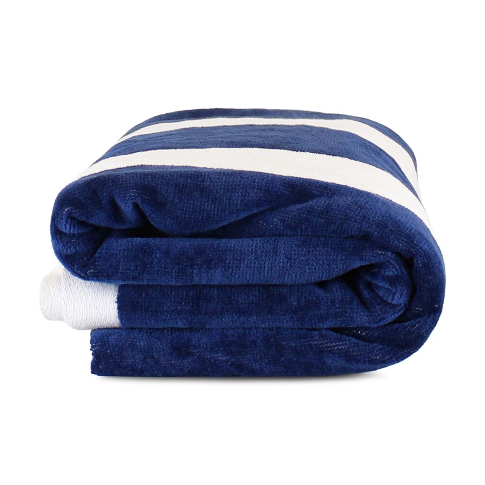 2 Toallas De Playa Nautica Home 100% Algod&oacute;n 163x81cm Cabana Azul Marino image number 4.0