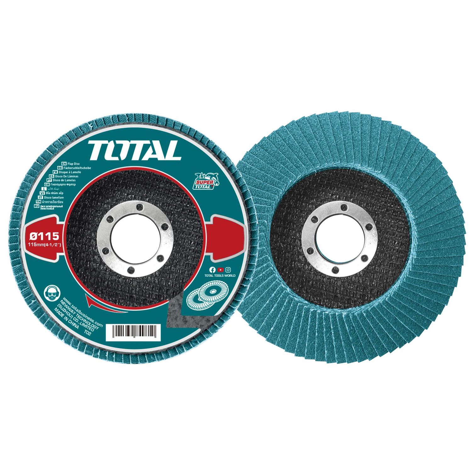 Disco Traslapado 115mm P60 Zirconium Para Metal Total image number 0.0