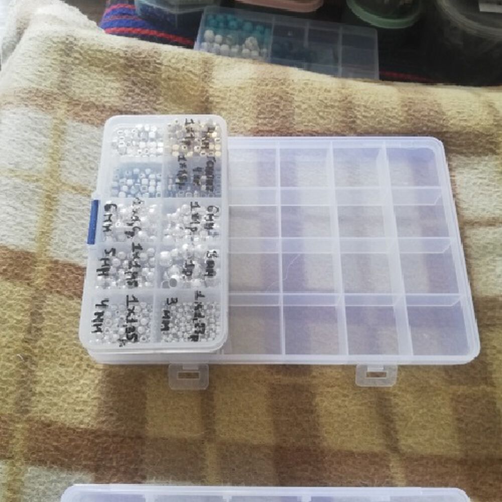 Caja Organizadora Ajustable 24 Espacios Para Joyas, Tornillos, Pastillas, Mostacillas image number 4.0