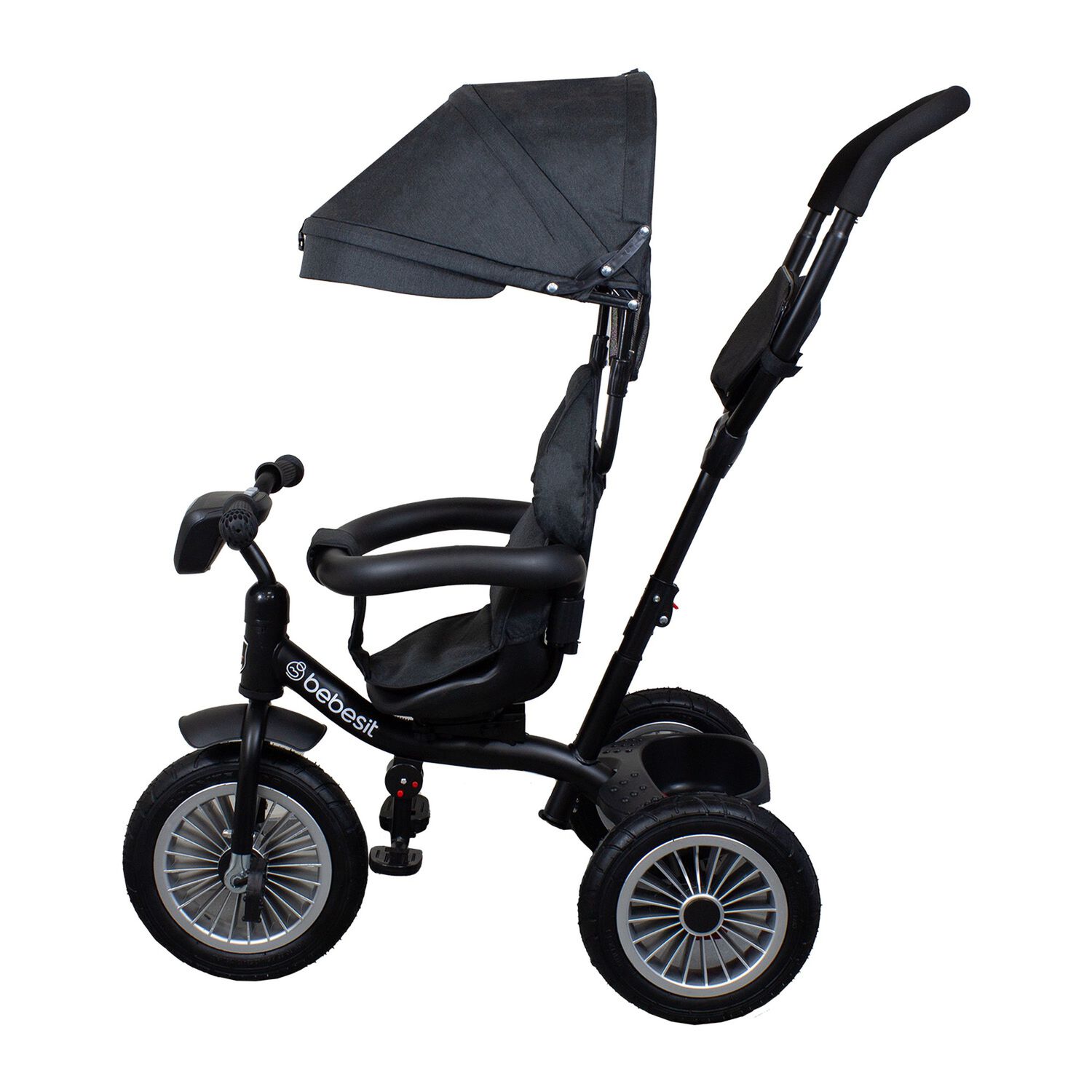 Triciclo Paseo Infantil 360 1326 Lx Negro Bebesit image number 2.0