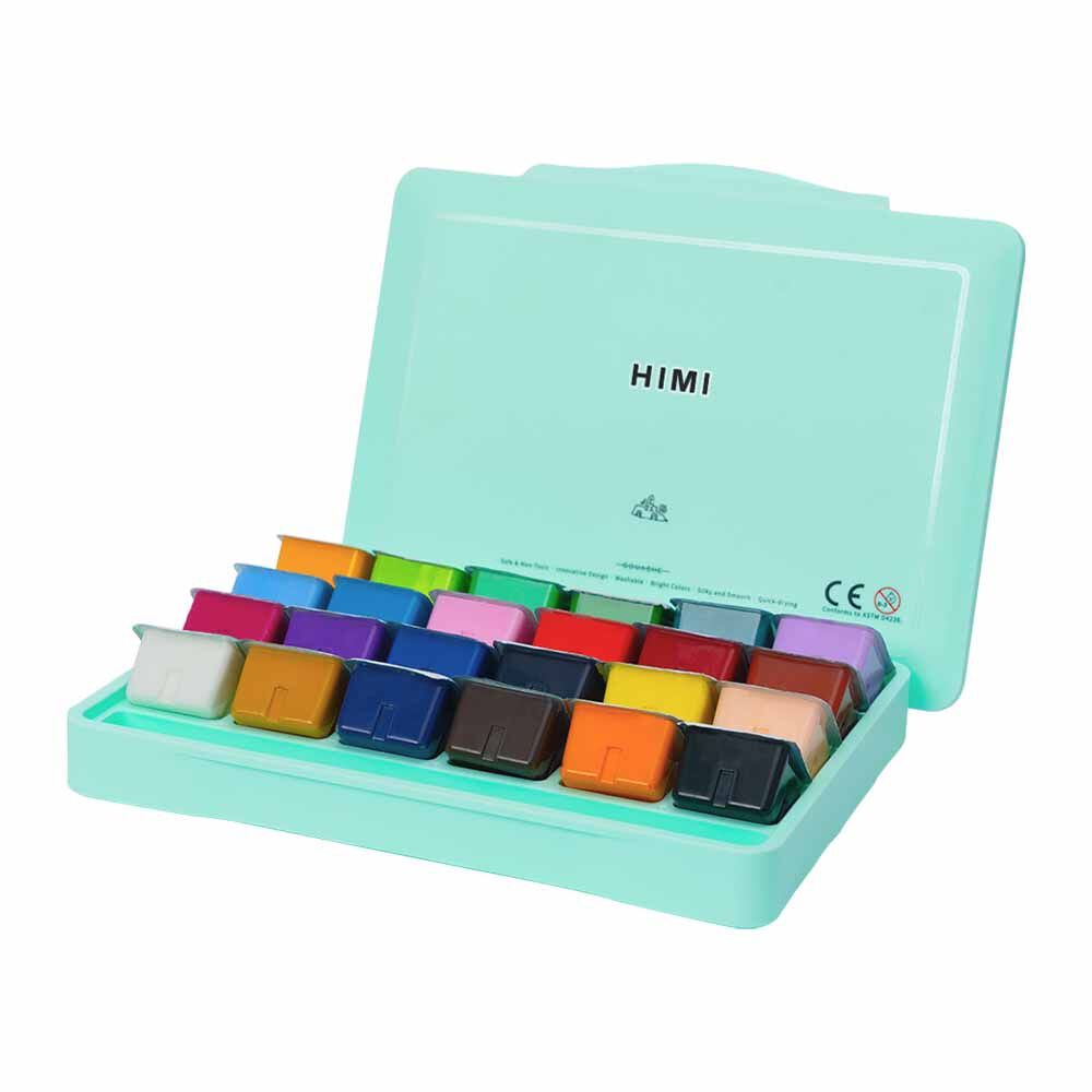 Set Miya Gouache 24 Colores / 30gr Sin Pinceles Verde image number 0.0