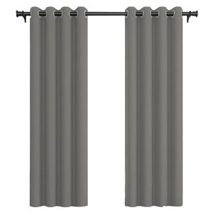 Cortina De Tela Blackout Vincenzi 140x220 Gris Grafito