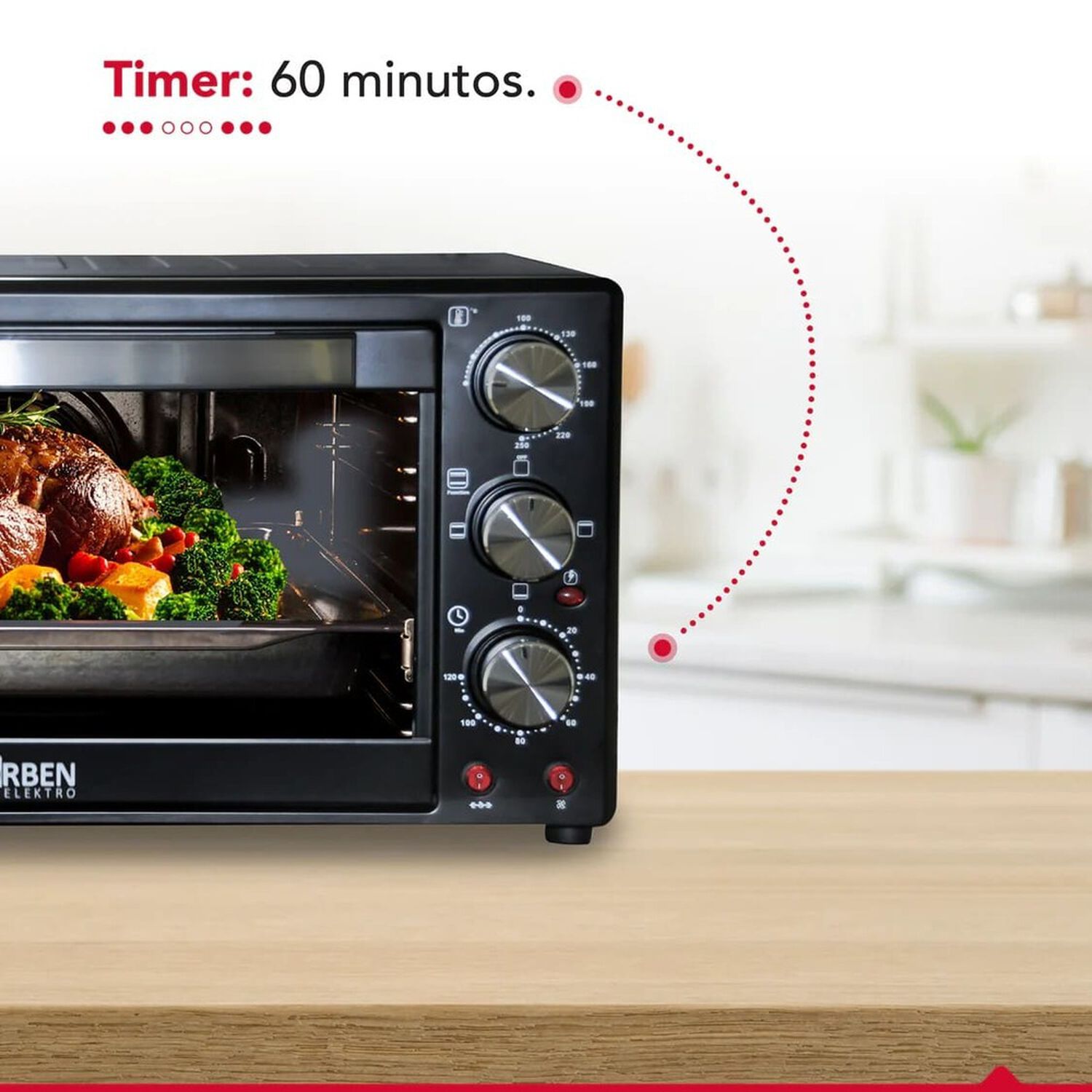 Horno El&eacute;ctrico 60 Litros 2200w Thor Magnum Oven 60 image number 8.0