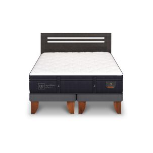 Cama Europea Cic Super Premium / 2 Plazas / Base Dividida + Respaldo