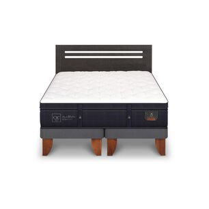 Cama Europea Cic Super Premium / 2 Plazas / Base Dividida + Respaldo