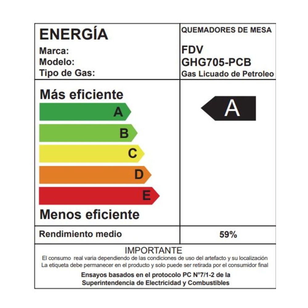 Encimera A Gas Licuado Signature 5 Quemadores 70 Cm Fdv image number 6.0