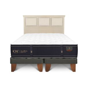 Cama Europea Cic Linea Premium / King / Base Dividida + Respaldo