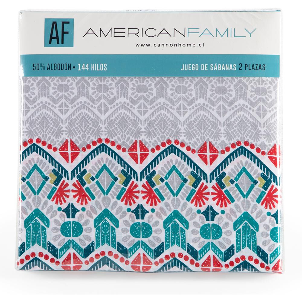 Juego De Sábanas American Family By Cannon 847480 / 1 Plaza / 144 Hilos image number 3.0