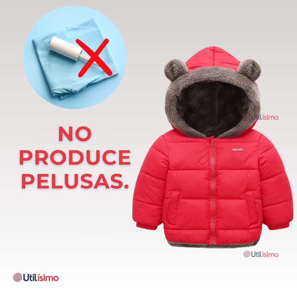 Parka Con Capucha Manga Larga Unicolor Ni&ntilde;o Y Ni&ntilde;a Jump Kids Red image number 8.0