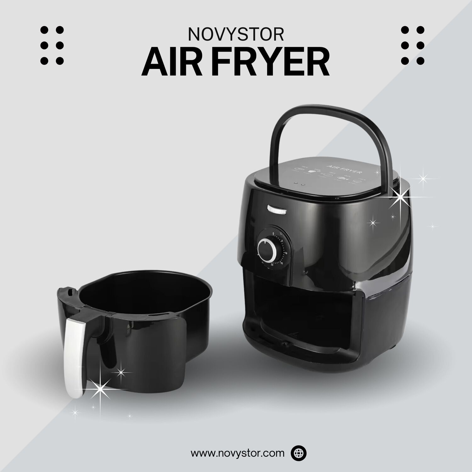 Freidora De Aire Libre Aceite 5.0 L Air Fryer Papas Fritas image number 7.0
