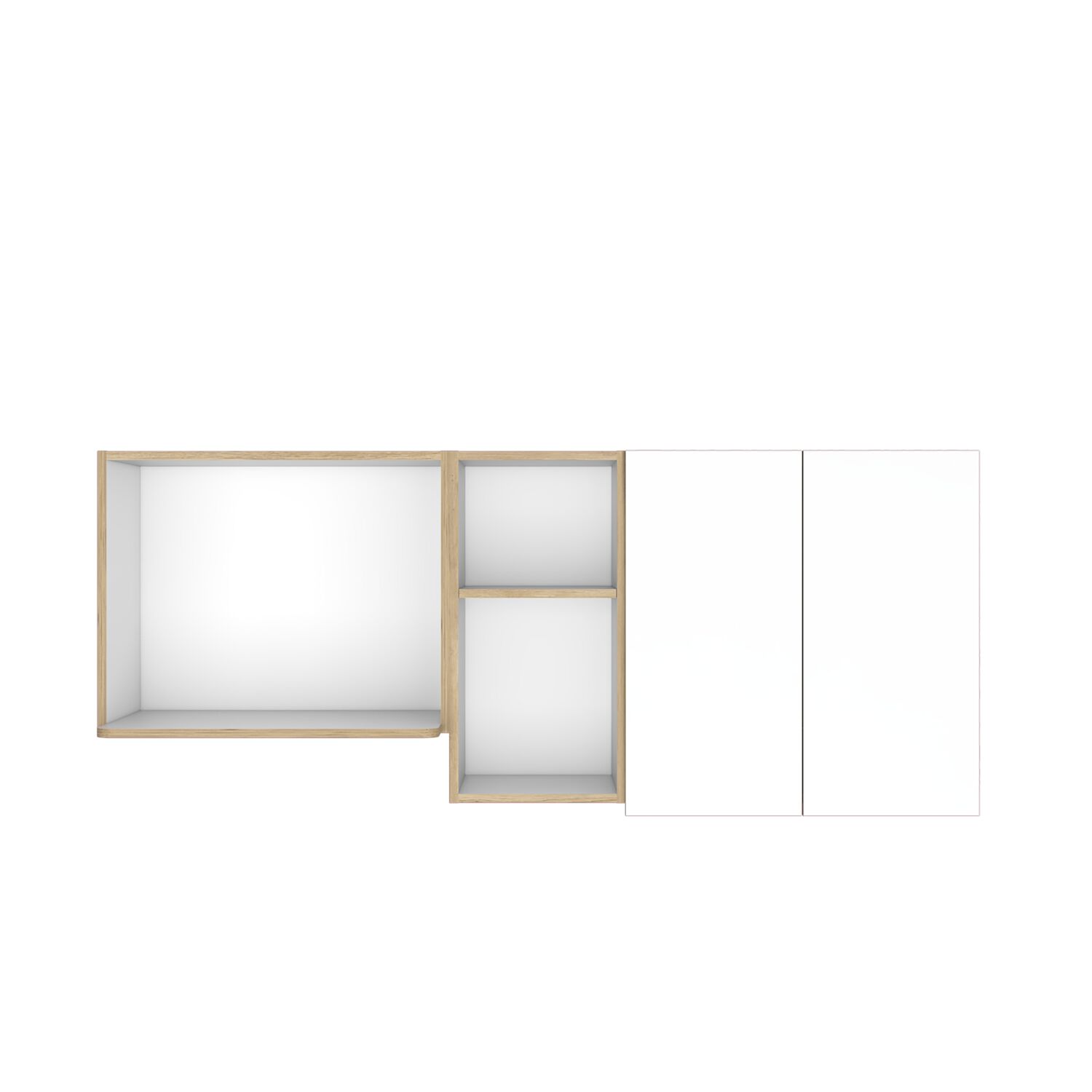 Mueble Superior De Cocina 62x150x34,5 Cm Caf&eacute; Claro image number 3.0