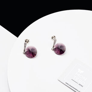 Aros Paris Cristales Genuinos Amethyst