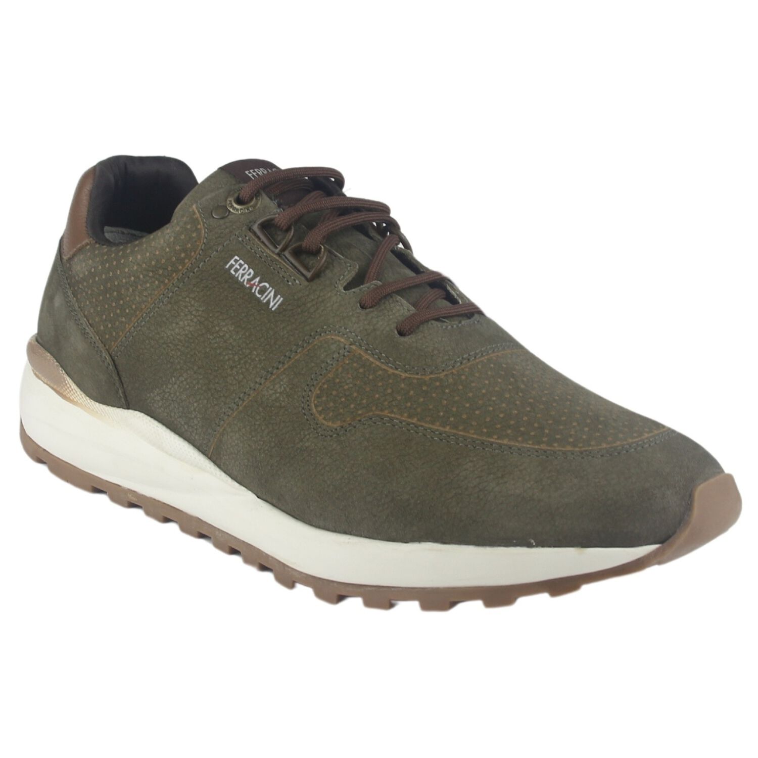 Zapatilla Ferracini Hombre 9357 Dark Oliva Casual image number 2.0
