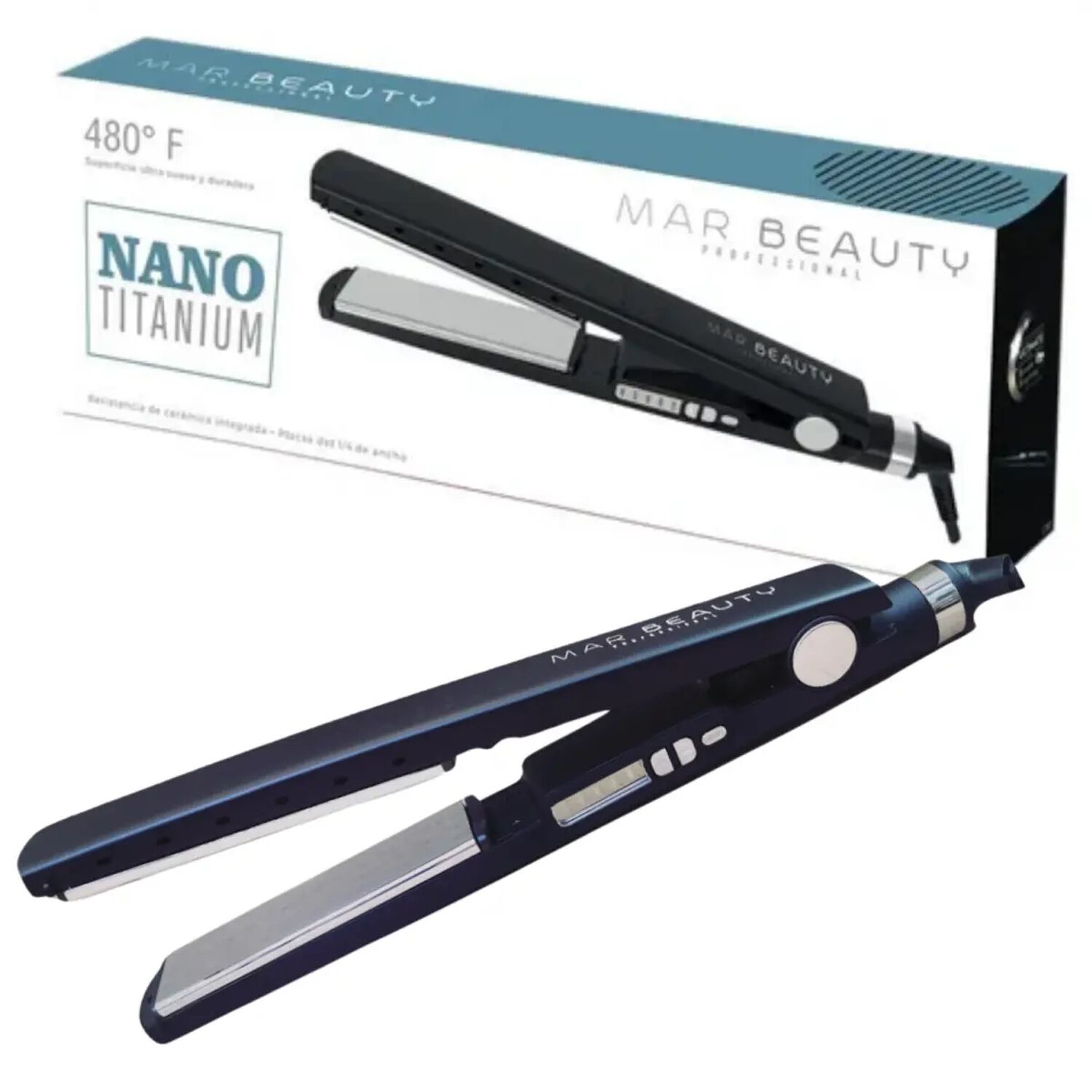 Plancha Nano Titanium Mar Beauty Professional Color Negro image number 3.0