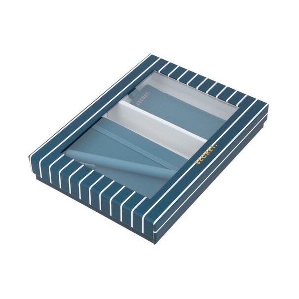 Set Libreta + Separador + L&aacute;piz Secret Sintra Sc6 Azul