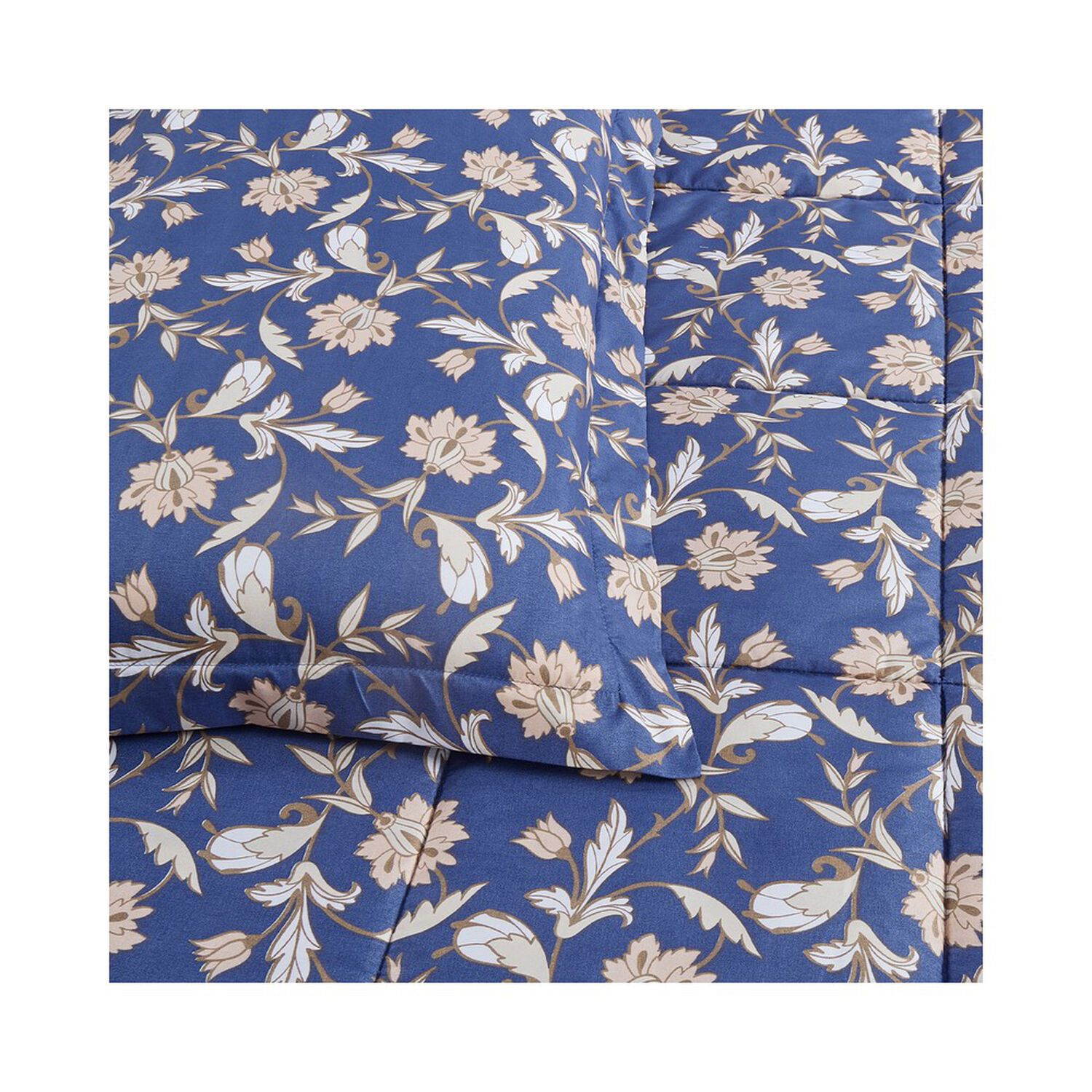 Plumon Andes Estampado Flor Azul 26 1.5 Plazas image number 4.0