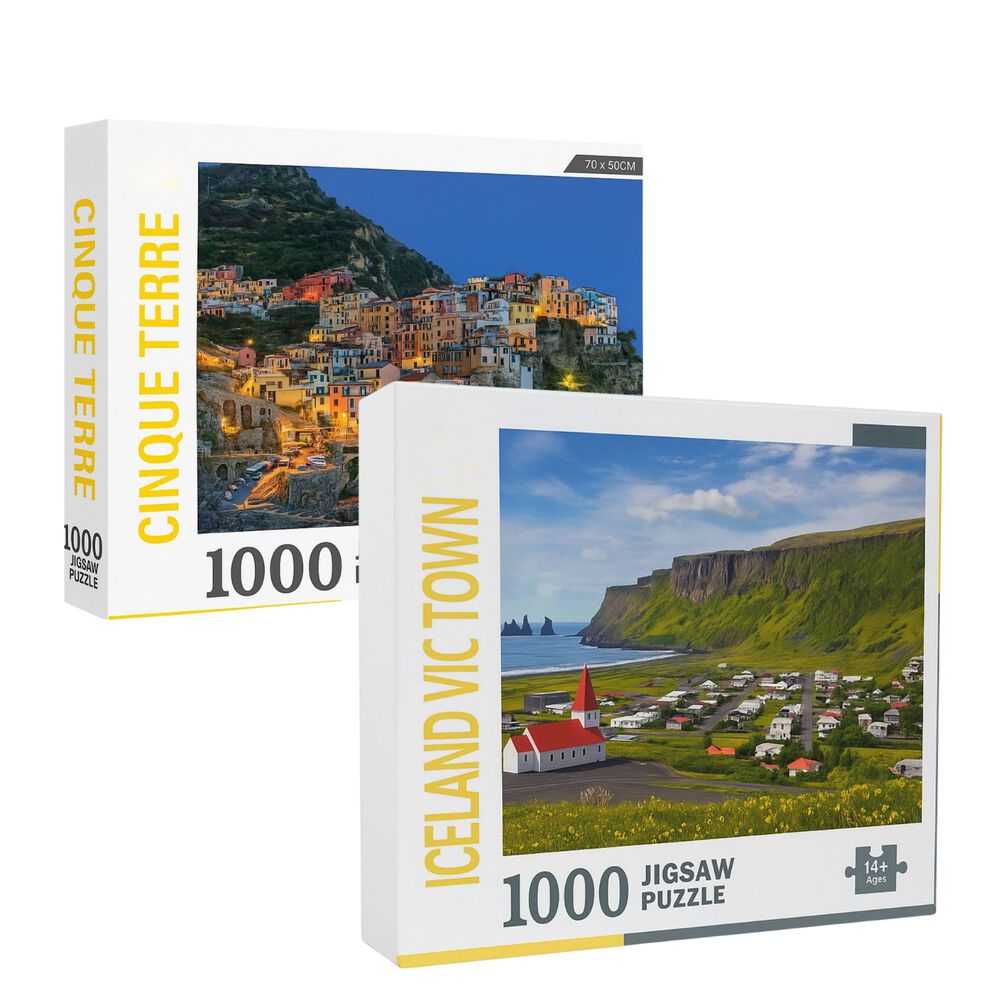 2 Rompecabezas 1000 Piezas 70x50cm Cinique Terre Islandia image number 0.0