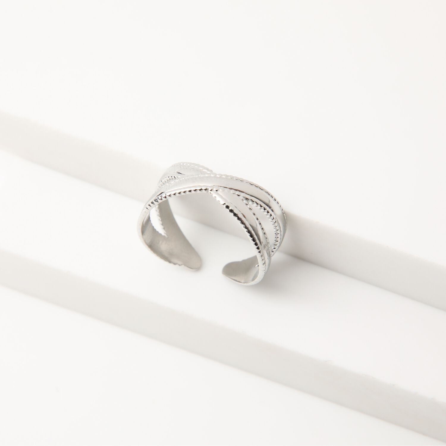 Anillo 19v69 Plateado Mujer Str214 image number 0.0