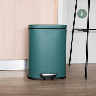 Basurero Cocina Lucca 12lt Pedal Acero Inox Simplit
