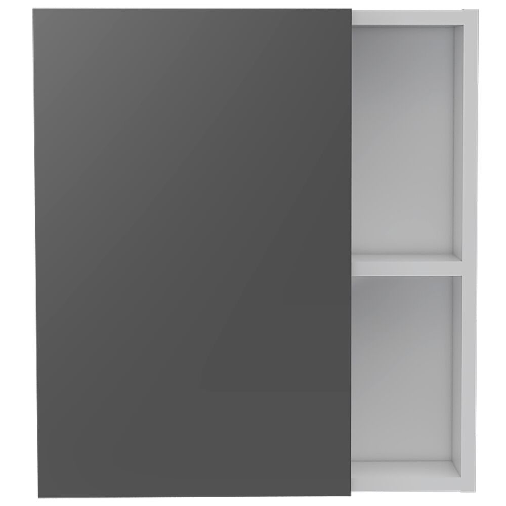 Mueble Botiquin De Baño Con Espejo 49,7x45x12,5 Cm Blanco image number 3.0