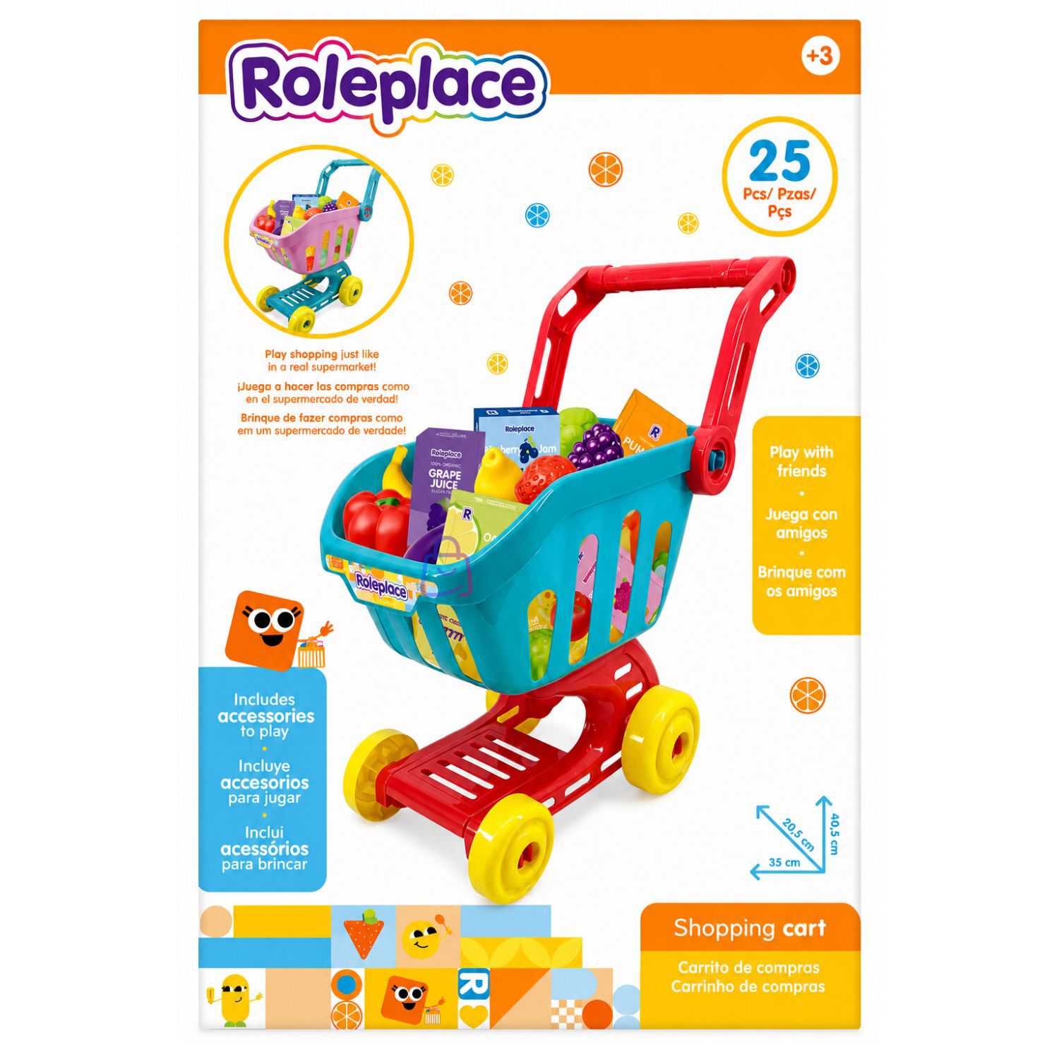 Carrito Compras Infantil 25 Accesorios Supermercado - Ps image number 4.0
