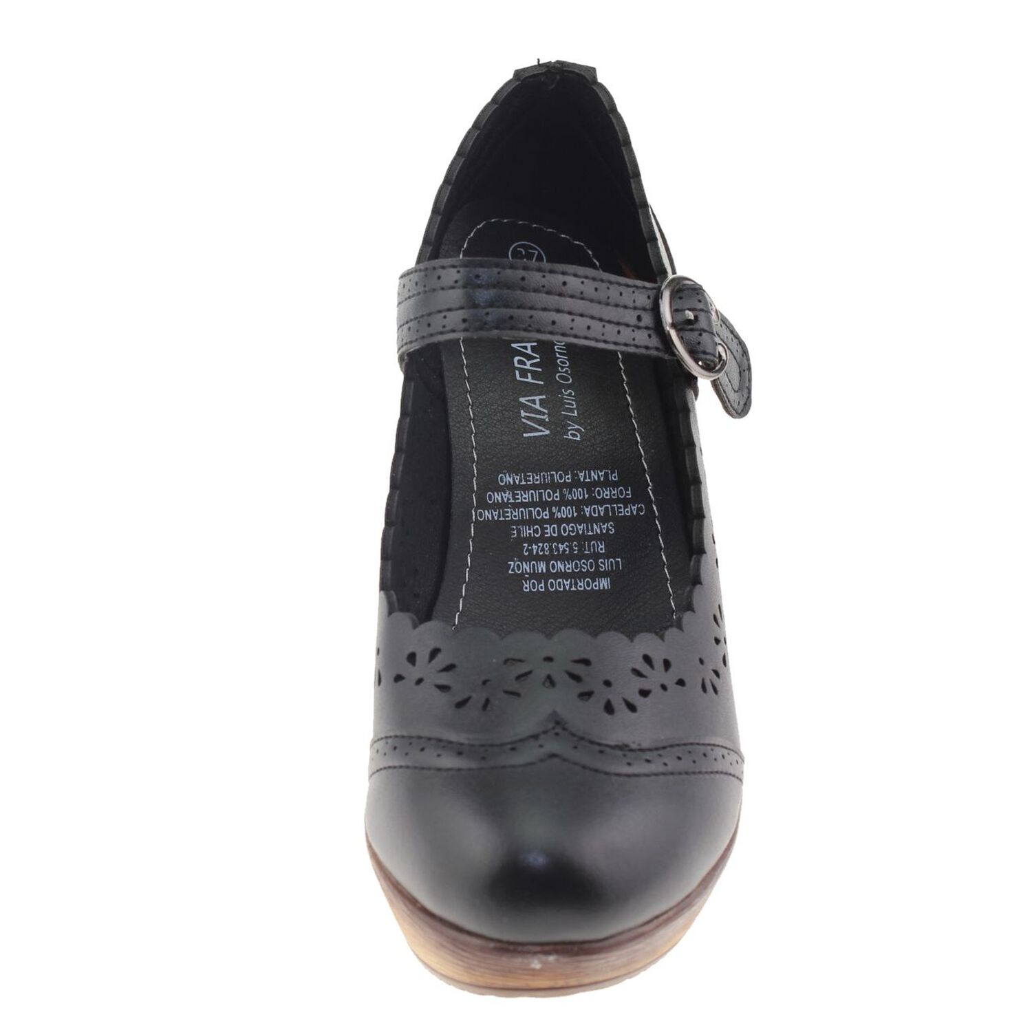 Zapato Negro V&iacute;a Franca Art. 5cm138902black image number 2.0