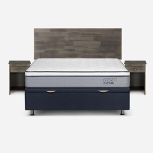 Cama Ba&uacute;l Rosen Indie / 2 Plazas / Base Normal + Set De Maderas