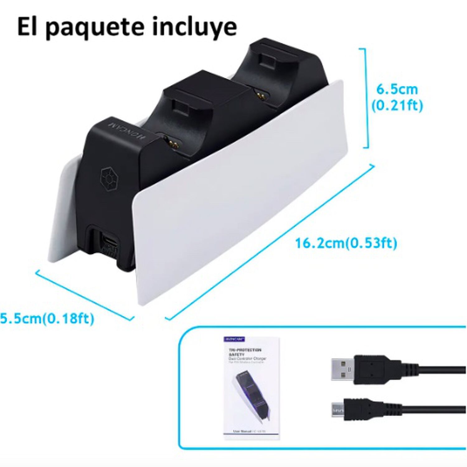 Base Cargador Para Consola Soporte Ps5 image number 3.0