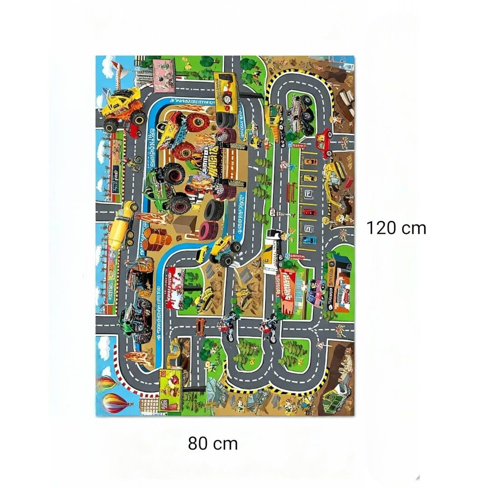 Juguete Alfombra Infantil Plegable Grande Con Autos Monster image number 6.0