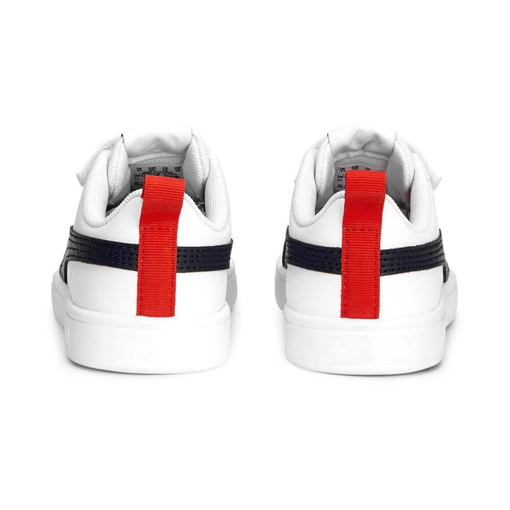 Zapatilla Infantil Unisex Puma Rickie V Ps Blanco image number 4.0