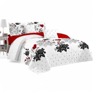 Cubrecama De Verano 2 Plazas Quilt + 2 Fundas De Almohada Cobertor Delgado Qvr2-112