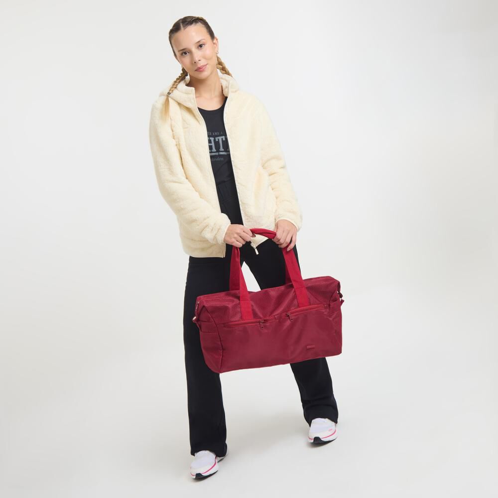 Polerón Deportivo Liso Regular Cuello Alto Con Capucha Mujer Wetland image number 1.0