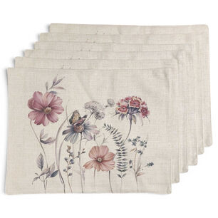 Set De 6 Individuales De Lino 35x45 Cm M23