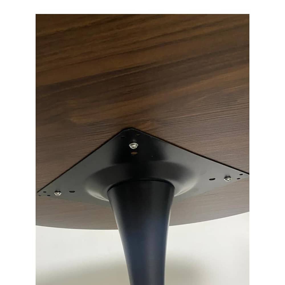 Mesa Tulip 100cm Walnut-black image number 3.0