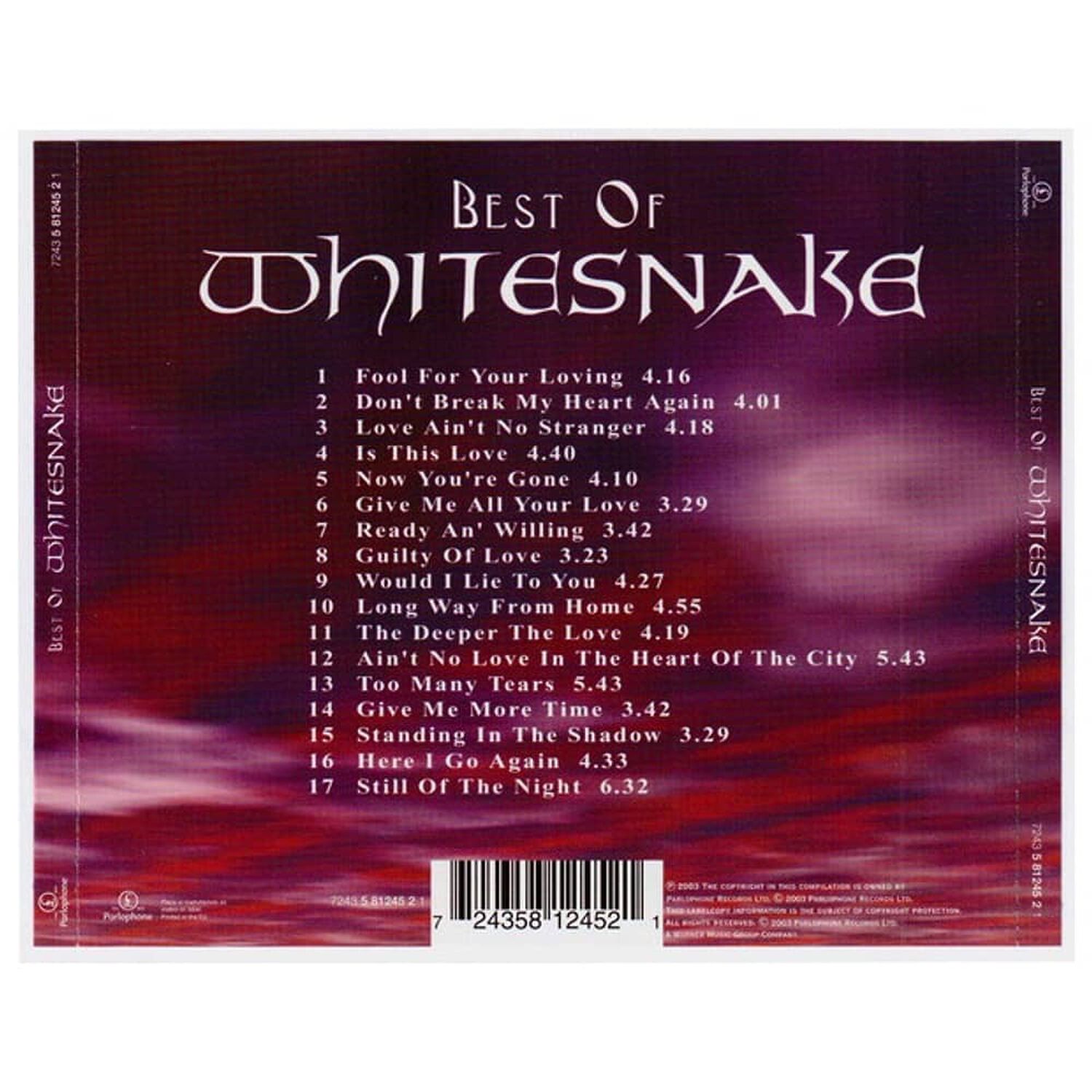 Whitesnake - Best Of | Cd image number 1.0