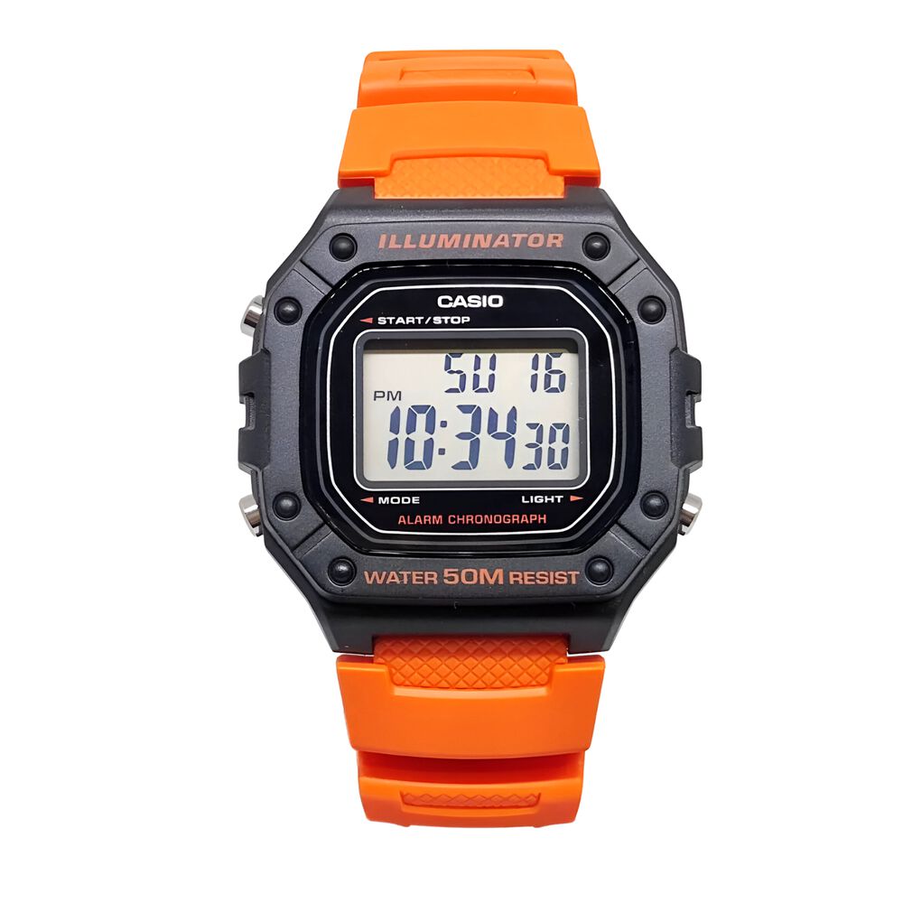 Reloj Casio Hombre W-218h-4b2vdf Orange Edition image number 2.0