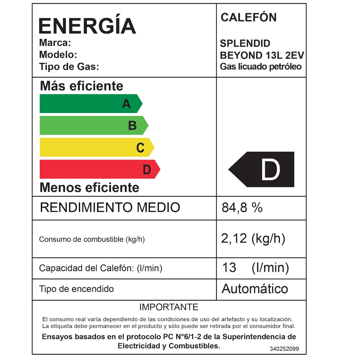 Calefont Gas Licuado 13l T. Natural + Bomba Presurizadora image number 12.0
