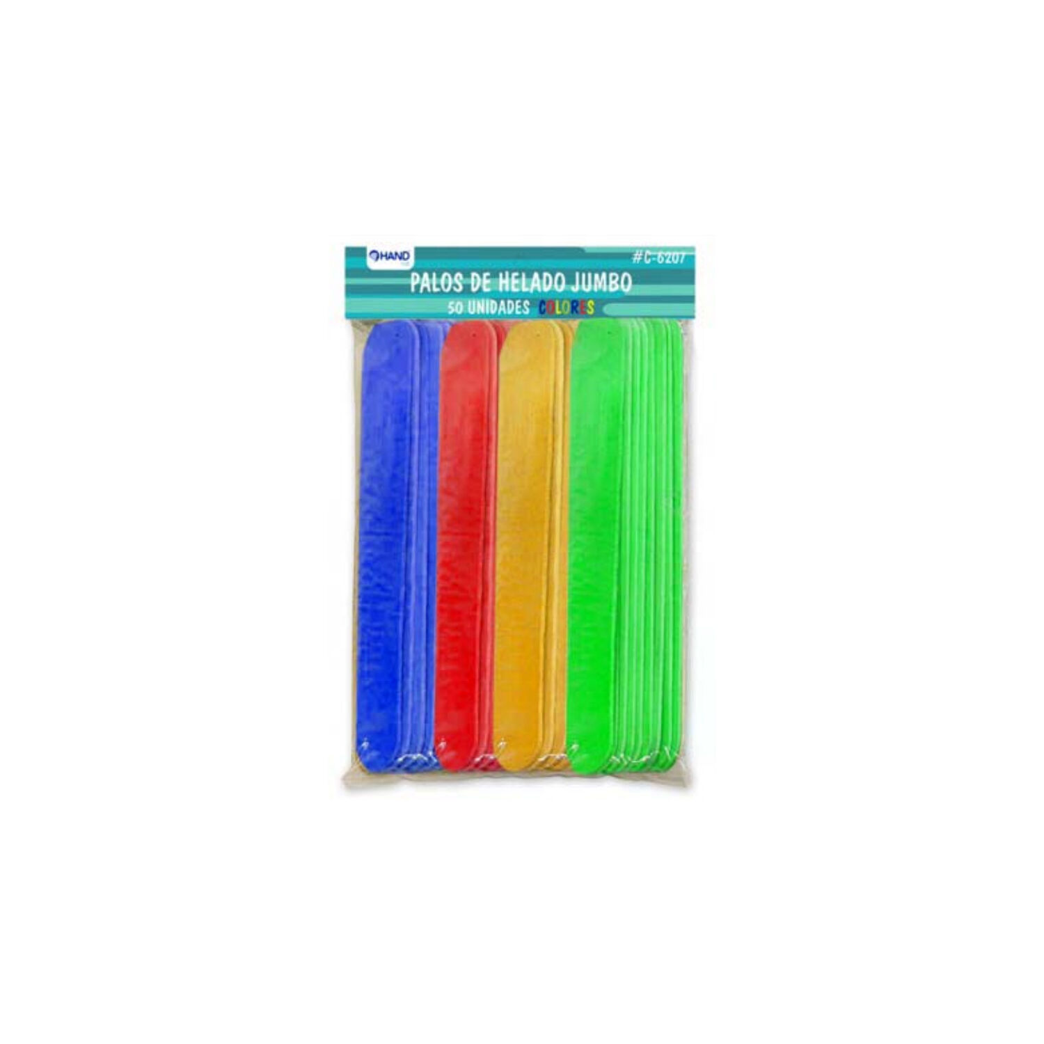 Pack 600 Palos De Helado Jumbo Colores - Ps image number 0.0