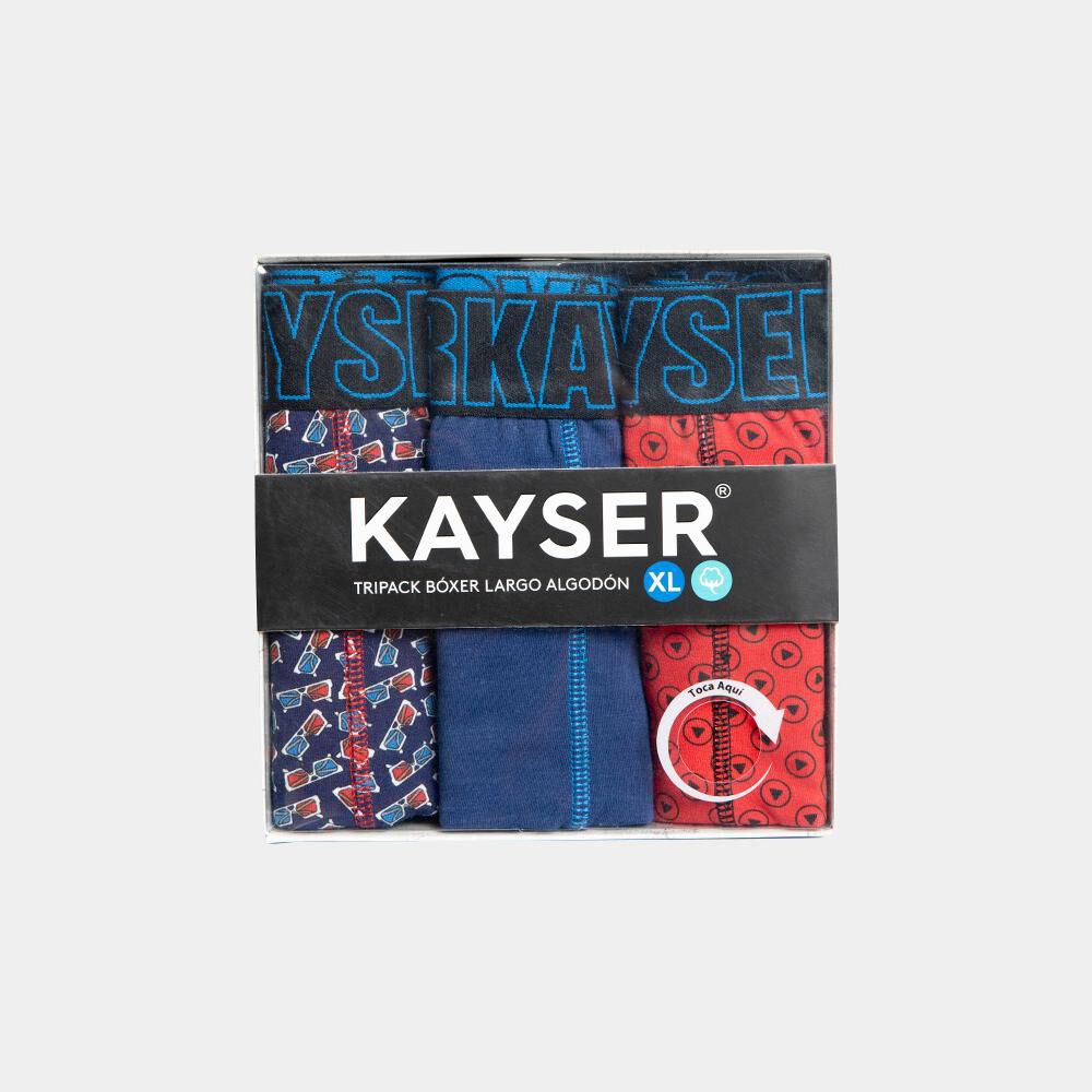▷ Pack Boxer Largo Hombre Kayser / 3 Unidades - Calzoncillos y Boxer en  【Hites】