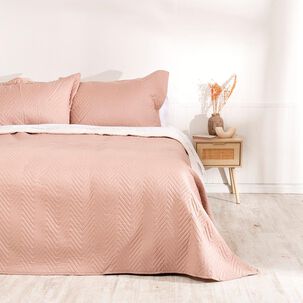 Quilt Sherpa Liso 2 Plazas Nude