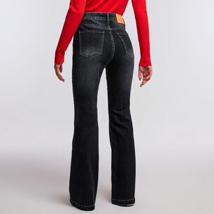 Jeans Tiro Medio Flare Mujer Freedom