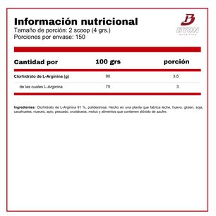 L-arginina 300 Grs