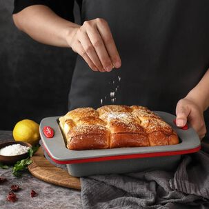 Molde Cuadrado Silicona Platino Jata 20cm Gris