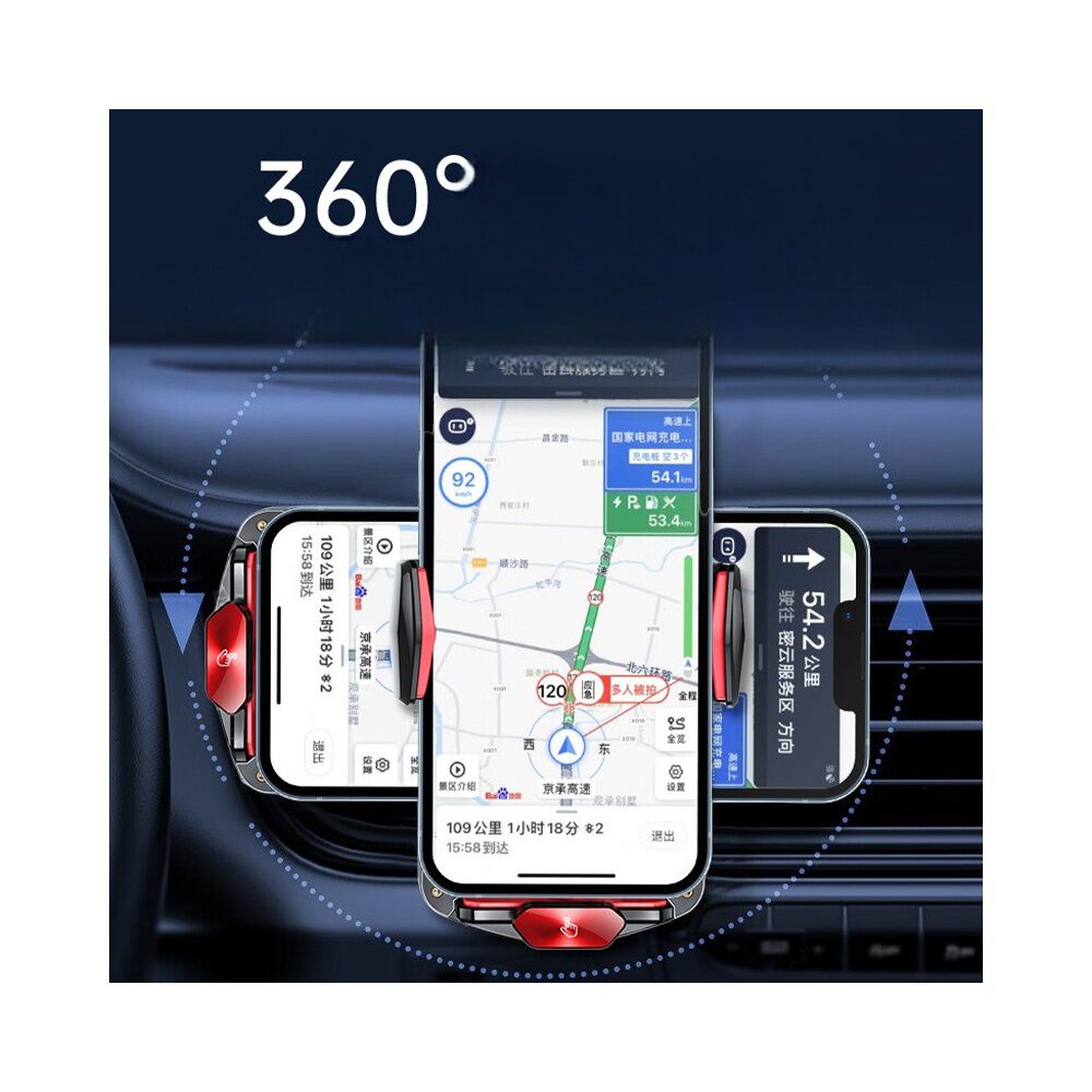 Soporte De Celular Para Auto Con Cargador Inalambrico image number 2.0