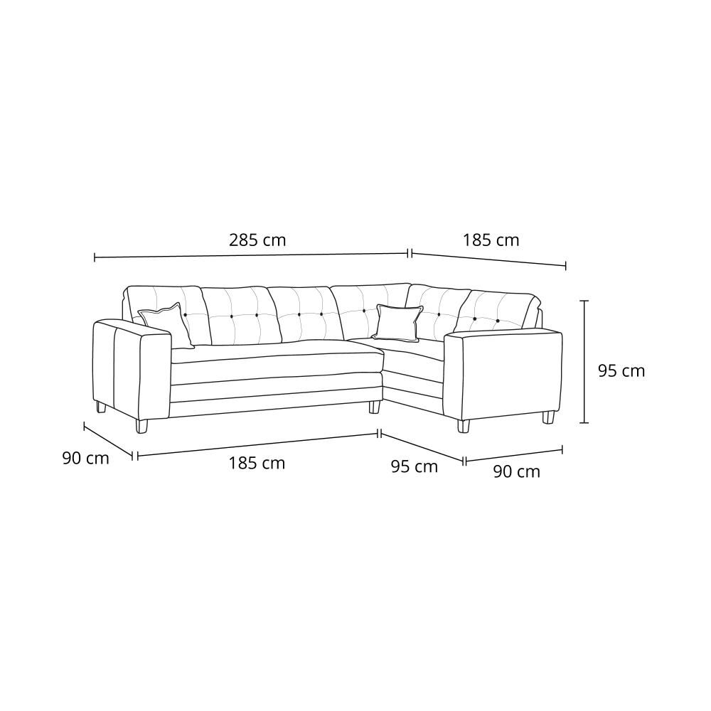 Sofá Seccional Living Factory New Dubai / 6 Cuerpos image number 1.0
