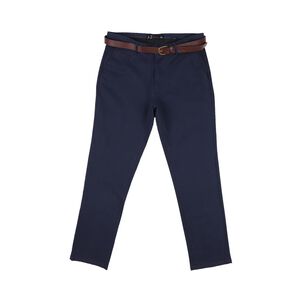 Pantalón Tiro Medio Slim Hombre Az Black