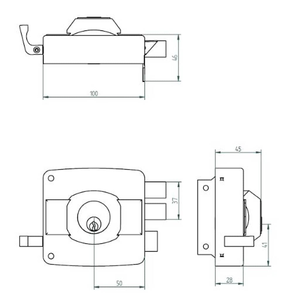 Cerradura Sobreponer Oister 110 image number 6.0