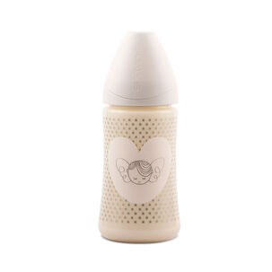 Mamadera Basic 270ml Silicona Inandout White