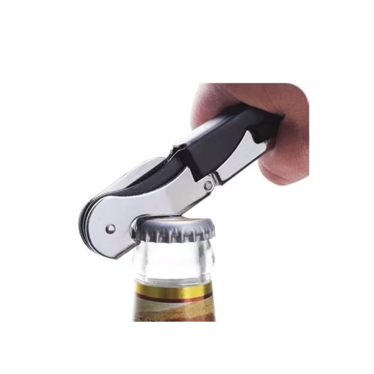 Destapador De Doble Impulso Para Vino Y Cerveza 12,5 Cm image number 2.0
